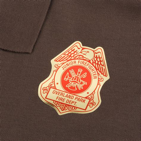Lapel Sticker By The Roll Junior Firefighter Badge