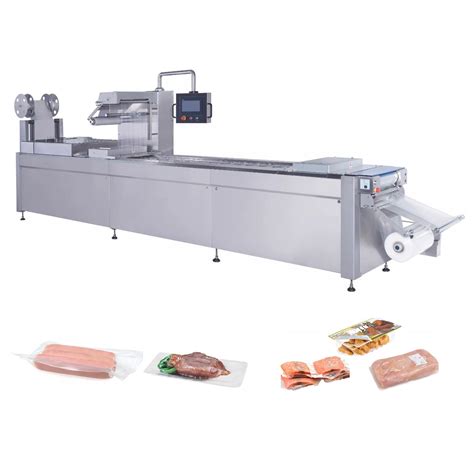 Automatic Food Dates Thermoforming Vacuum Packaging Machines With Top