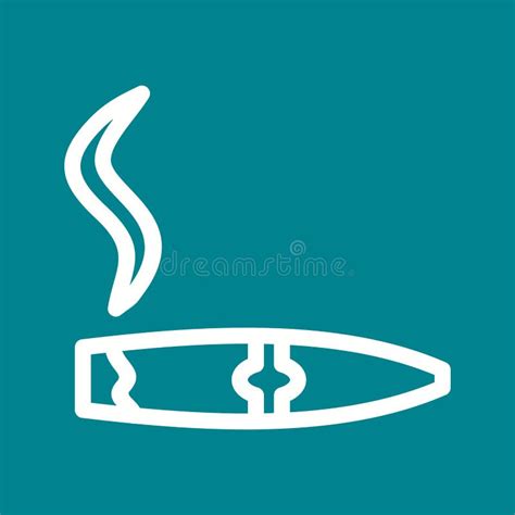 Lit Cigar stock vector. Illustration of vector, lifestyle - 97995735