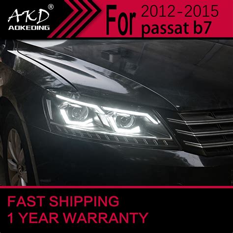 Akd Car Styling Headlights For Vw Passat B7 Led Headlight Us Version