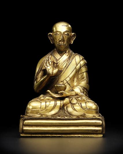 PL2 Lobsang Yeshe Pelzangpo Tibet 17th C Gilt C A 9 7 Cm