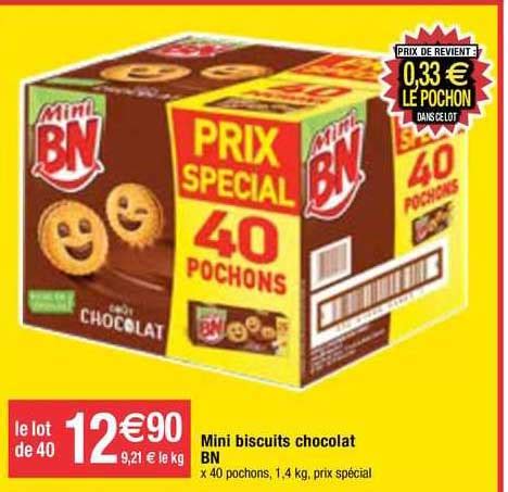 Promo Mini Biscuits Chocolat Bn Chez Migros France ICatalogue Fr