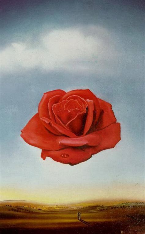 Artist Salvador Dali Meditative Rose Completion Date Style