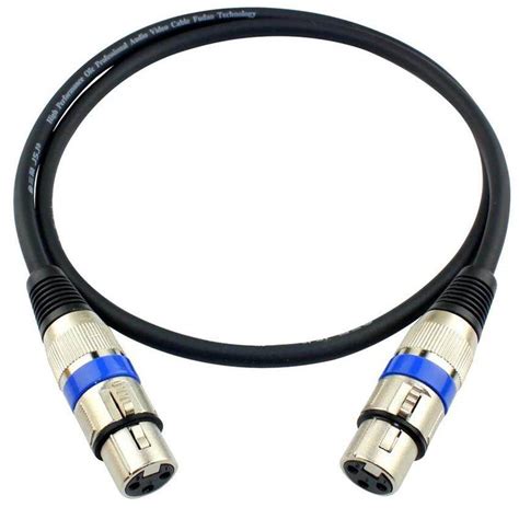 สาย Xlr สายสัญญาณเสียง Xlr Male To Xlr Female Black Mic Cable ยาว 3