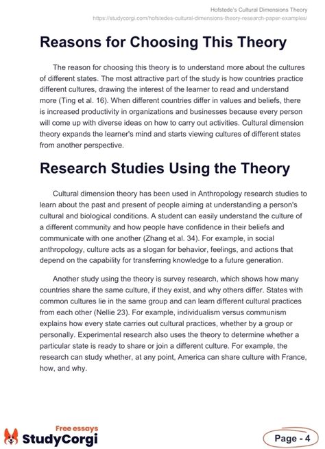 Hofstede's Cultural Dimensions Theory | Free Essay Example