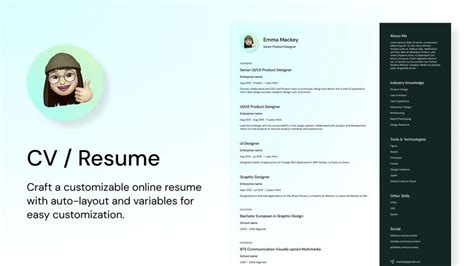 Cv Resume Figma