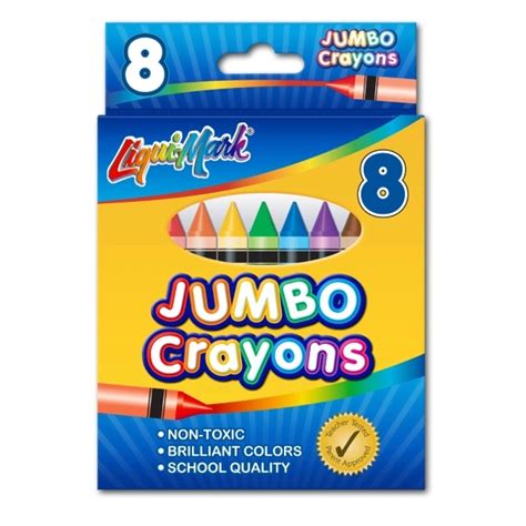 Promotional 8 Pack Jumbo Crayons Assorted Colors Everything Promo