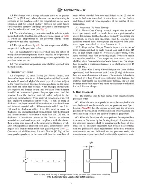 Astm A673a673m 17 Standard Specification For Sampling Procedure For