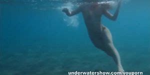 Julia Is Swimming Underwater Nude In The Sea Tnaflix