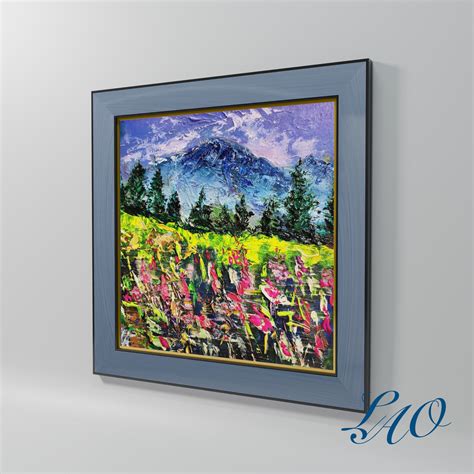 Alaska Fireweed Painting Original Art Flower Painting Landscape Art