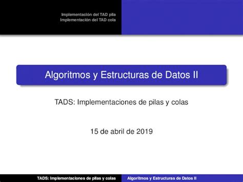 Pdf Algoritmos Y Estructuras De Datos Ii Usando Listas Usando