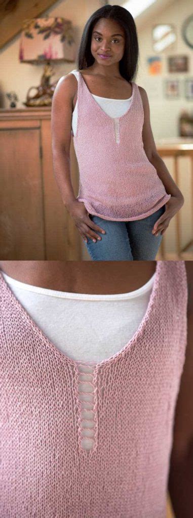 Free Knitting Pattern For A Simple Summer Tank Knitting Bee