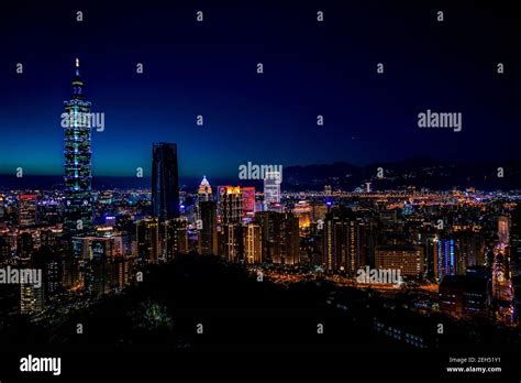 Taipei Skyline in the Night Stock Photo - Alamy