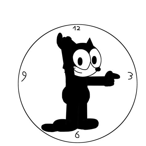 Felix the Cat as clock by Ultra-Shounen-Kai-Z on DeviantArt