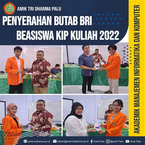 Penyerahan Buku Tabungan Dan Atm Beasiswa Kip Kuliah Tahun 2022 Amik