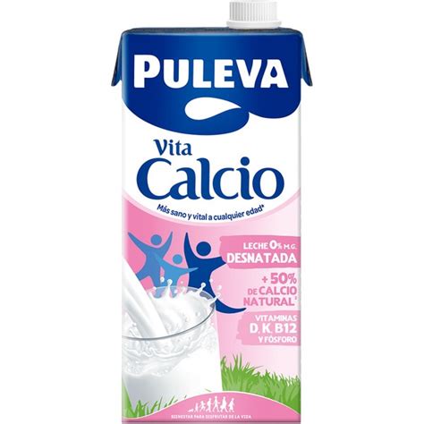 Leche Desnatada Enriquecida Con Calcio Brik L Puleva Supermercado