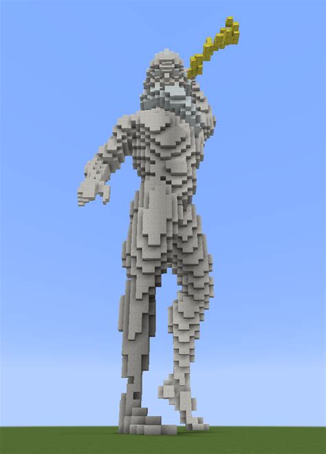 Minecraft Statues Schematics Minecraft Angel Statue Schemati