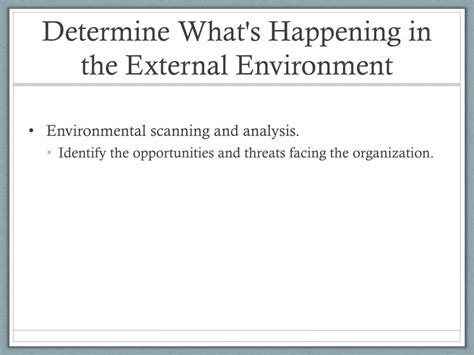 Ppt Assessing Opportunities And Threats Doing An External Analysis