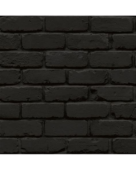 Buy NuWallpaper Amsterdam Brick Peel & Stick Wallpaper - Black At 20% ...