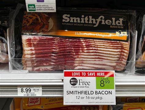 Grab Smithfield Bacon As Low As 350 Per Pack At Publix Iheartpublix