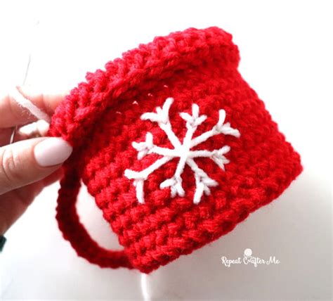 Crochet Mini Mug Baskets Repeat Crafter Me