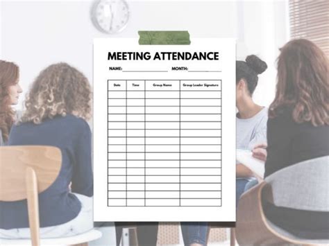 1 Group Meeting Attendance Sheet Designs And Graphics