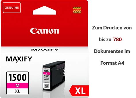 ORIGINAL Canon PGI 1500 XL Tinte Patronen Druckerpatronen MAXIFY MB2050