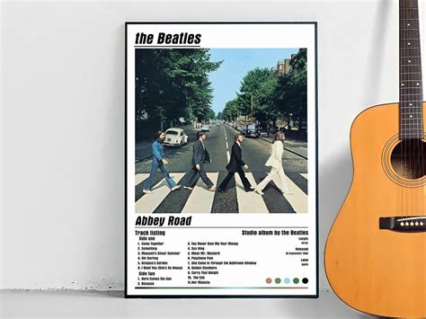 The Beatles Abbey Road Album Cover Poster Poster Canvas Wall