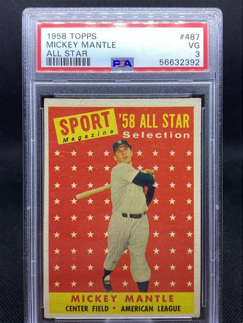 Topps Mickey Mantle All Star Psa Auctionninja