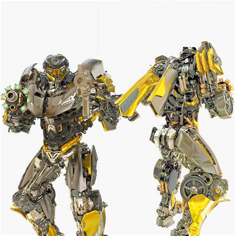 HOT ROD Autobot Transformers Last Knight Rigged 3D Model Rigged CGTrader