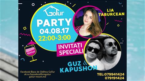 Invitatie Concert CHISINAU Kapushon Guz Lia Taburcean YouTube