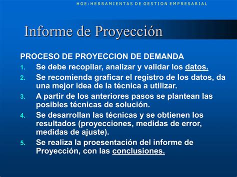 Analisis Y Proyeccion De La Demanda Ppt