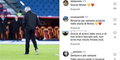 Mourinho lascia la Roma l addio dei romanisti è da brividi E José si