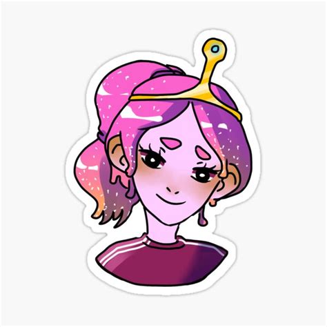 Princess Bubblegum Sticker For Sale By Nemodraw Redbubble