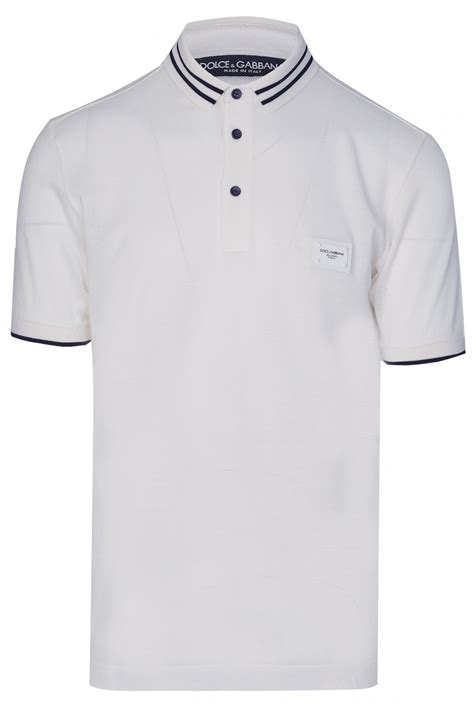 Dolce And Gabbana Dolce And Gabbana Plaque Logo Polo Shirt Clothing From