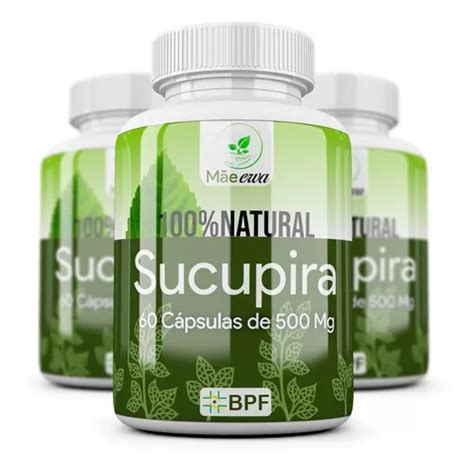 Sucupira Em Cápsulas De 500 Mg Kit 3 Potes 100 Natural