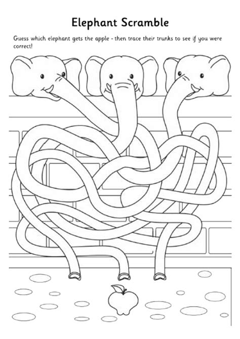 Free Kindergarten Maze Worksheets