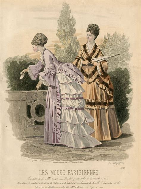 Les Modes Parisiennes 1873 Fashion Plates Victorian Fashion Women