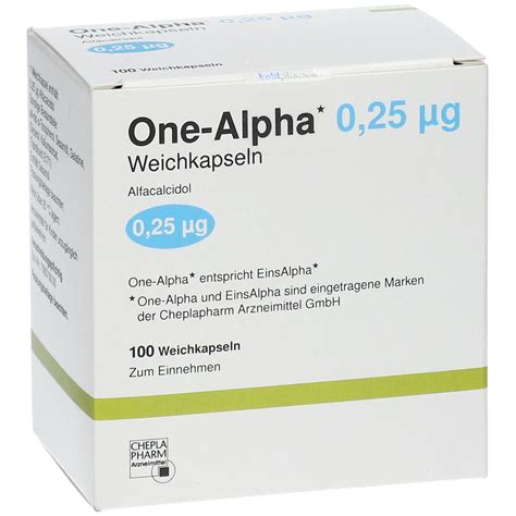 One Alpha 025 µg 100 St Mit Dem E Rezept Kaufen Shop Apotheke