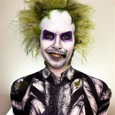 Beetlejuice Costume Makeup