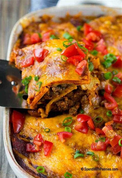 Beef Enchilada Casserole Spend With Pennies