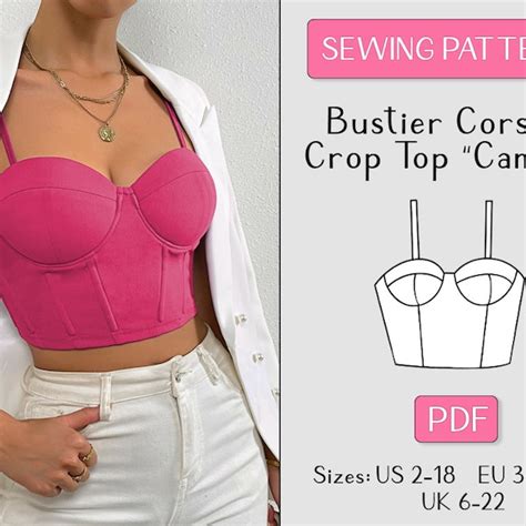 Bustier Pattern Pdf Etsy Uk