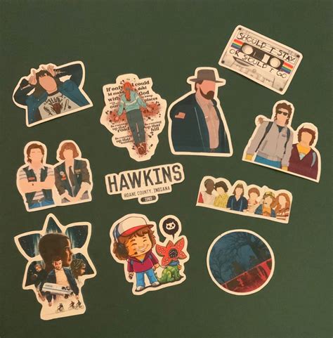 Stranger Things Sticker Pack Etsy