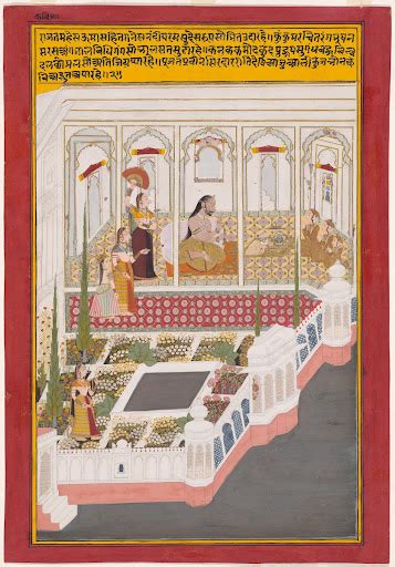 Thakur Sirdar Singh Worshiping Shiva As A Four Faced Linga From A