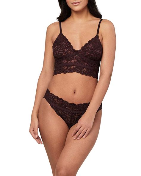 Fleur T Scalloped Lace Lingerie Set Cocoa Pecan Editorialist