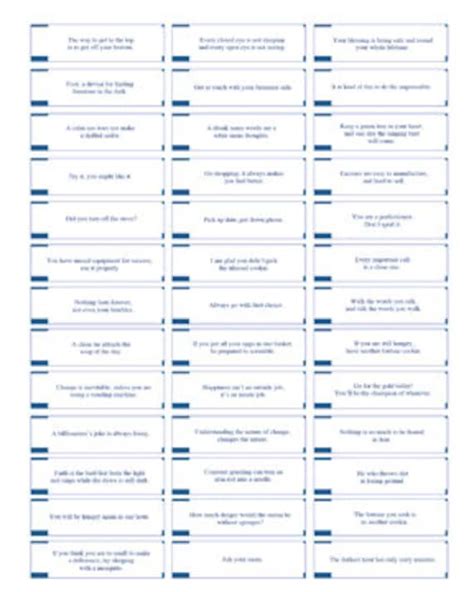 Printable Fortune Cookie Quotes