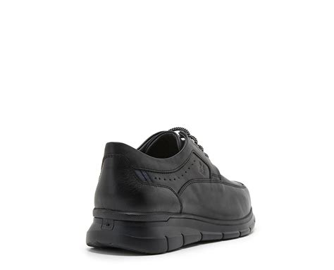 Blucher Cordones Piel Detalle Calado Negro Hrs