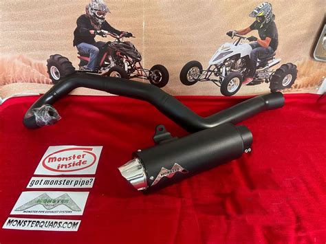 Yamaha RAPTOR YFM700R Exhaust Monster Pipe Monsterpipe Single Exhaust