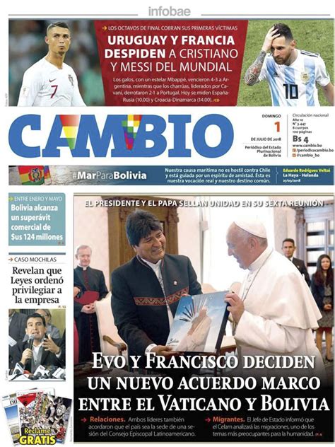 Cambio Bolivia 1 De Julio De 2018 Infobae