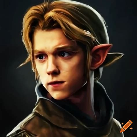 Tom Holland As Link From Legend Of Zelda In A S Dark Sci Fi On Craiyon